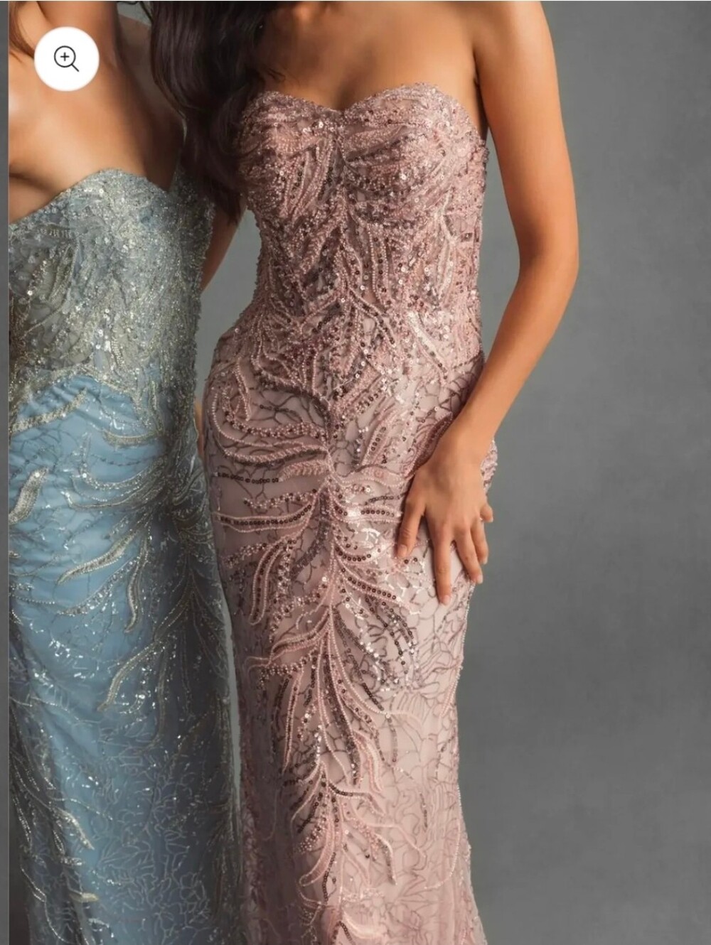 MAC DUGGAL, Pink Beaded Sequin Strapless Trumpet Gown, Size 4, MSRP $698 - Picture 4 of 10